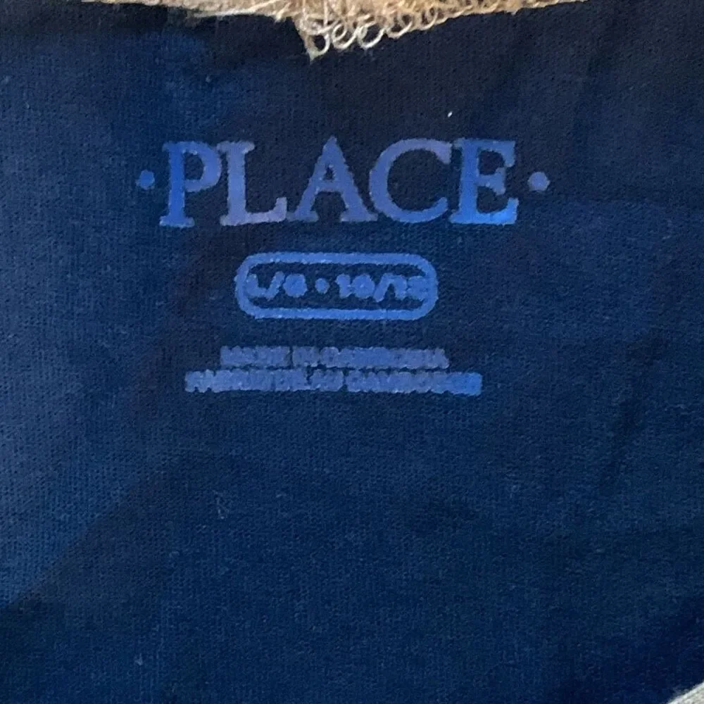 The‎ Children’s Place Boys Size Large Pullover Color Block Hoodie Navy Blue